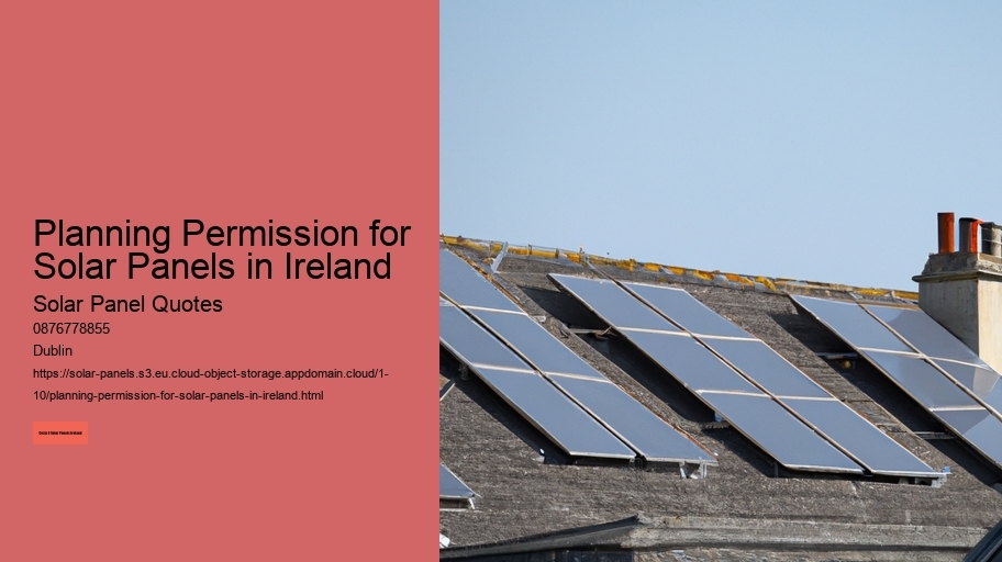 Planning Permission for Solar Panels in Ireland